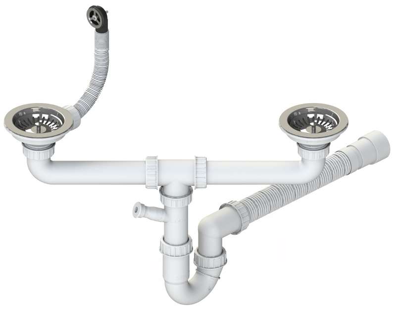 Plumbing Kit For Two Bowls Kitchen Sinks Multi Ray O114
