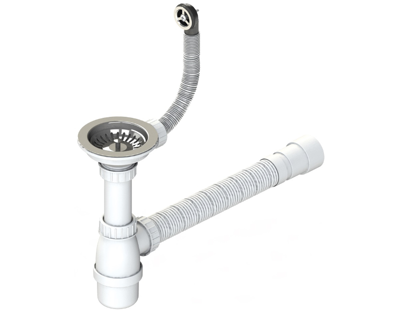 Plumbing Kit For One Bowl Kitchen Sinks